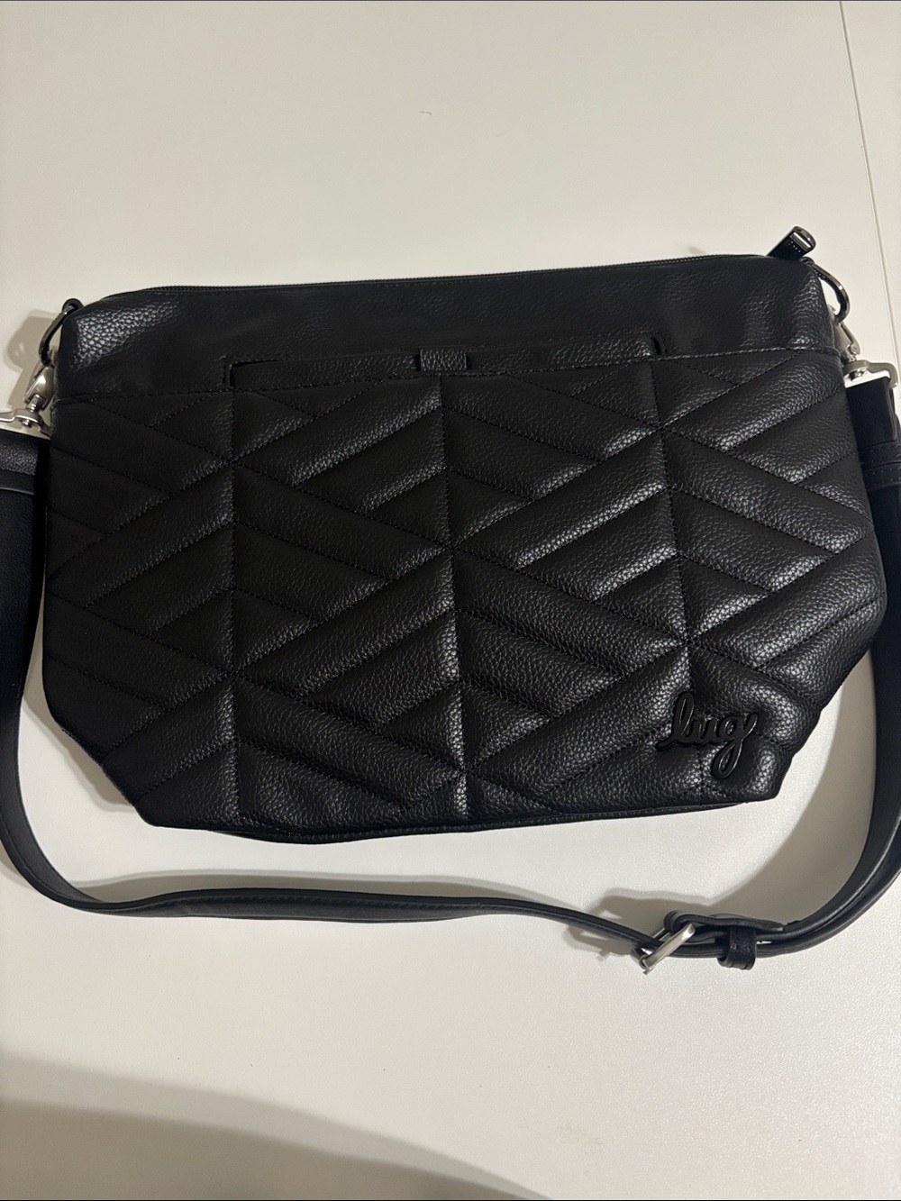 Lug Black Quilted Flare XL  Bag